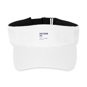 Bassgitarre - Recyceltes Visor Cap - Weiß - Vorne