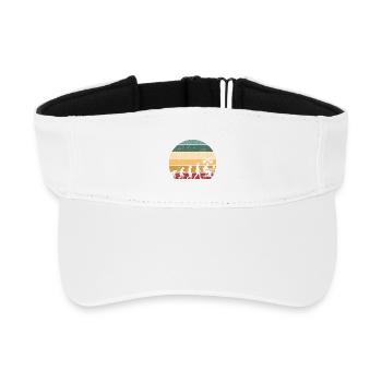 Gamer Game Video Game Blueberry Vintage Gaming - Recycled Sun Visor Cap - white - Front