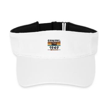 Original 1949 – Retro Cassette Limited Edition - Recycled Sun Visor Cap - white - Front