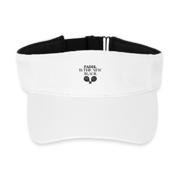 Padel is the new black - Recycled Sun Visor Cap - white - Front