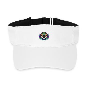 Fabeltier Pinguin Karneval Verkleidung Fasching - Recyceltes Visor Cap - Weiß - Vorne