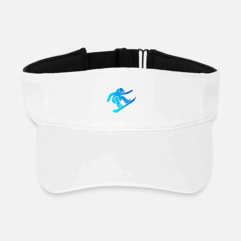 Clean Snowboard Artwork for Women's Snowboard - Recycled Sun Visor Cap - white