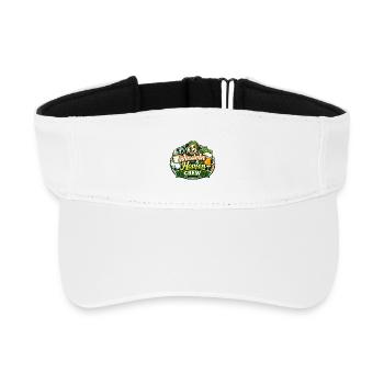 Windeln & Hopfen Crew - Recyceltes Visor Cap - Weiß - Vorne