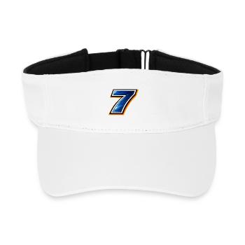 Nummer 7 Fußball Trikot Sportliches Design  - Recyceltes Visor Cap - Weiß - Vorne