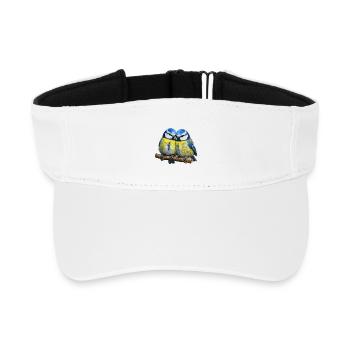 Zwei Blaue - Recyceltes Visor Cap - Weiß - Vorne