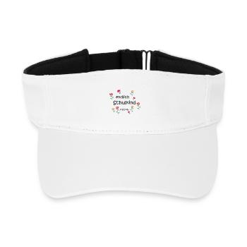 Endlich Schulkind  - Recyceltes Visor Cap - Weiß - Vorne