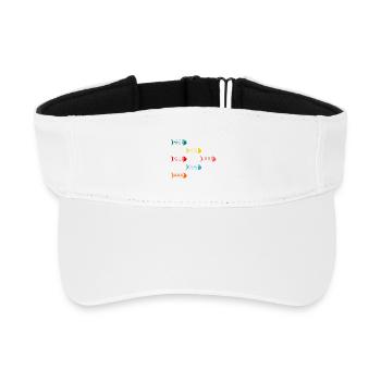 Sardinen - Recyceltes Visor Cap - Weiß - Vorne
