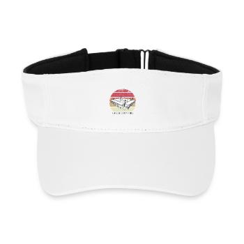 Fußball Groundhopping Stadion Fußballstadion Fan - Recyceltes Visor Cap - Weiß - Vorne