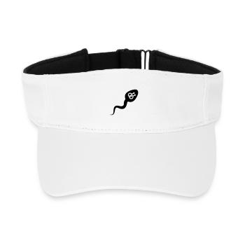 Sperma Sperma homosexuell - Recyceltes Visor Cap - Weiß - Vorne