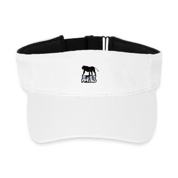 Best Friend Lion | Lion - Recycled Sun Visor Cap - white - Front