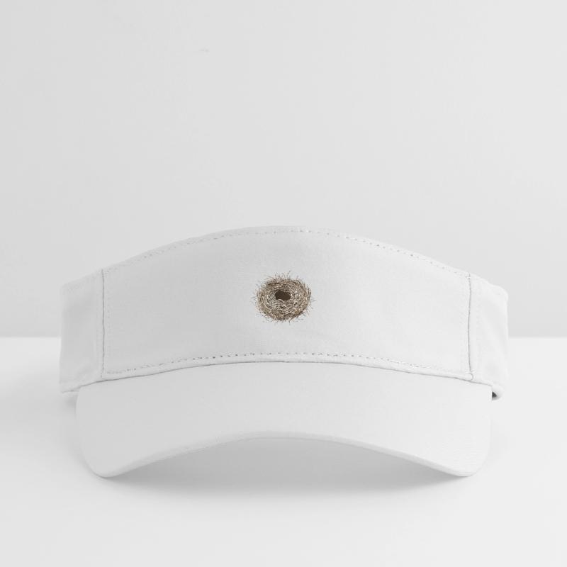 empty bird's nest or easter basket for spring Recycled Sun Visor Cap