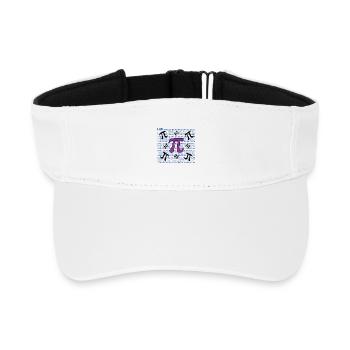 Pi Day - Happy Pi Day - Recycled Sun Visor Cap - white - Front