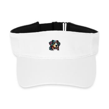 Berner Schweizer Sennenhund Grosser Schäferhund - Recyceltes Visor Cap - Weiß - Vorne