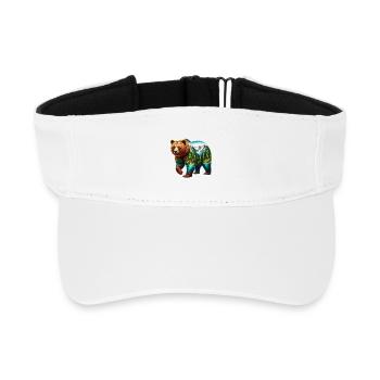 Ours - Visière de sport recyclée - blanc - Devant