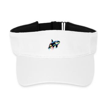 Schwertwal - Recyceltes Visor Cap - Weiß - Vorne