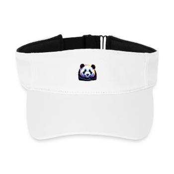 Panda - Recyceltes Visor Cap - Weiß - Vorne