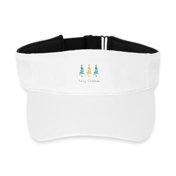NOËL. JOYEUX NOËL. MERRY CHRISTMAS. PÈRE NOËL.SAPI - Visière de sport recyclée - blanc - Devant
