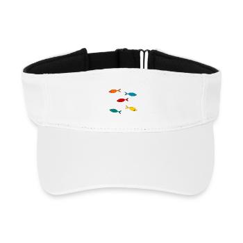 Jahrestag. Jubiläumsdekade. Humor. komisch - Recyceltes Visor Cap - Weiß - Vorne