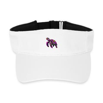 Schildkröte - Recyceltes Visor Cap - Weiß - Vorne