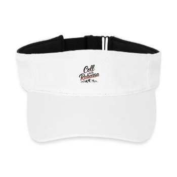 Coll de la Rabassa Climb Script Art - Recyceltes Visor Cap - Weiß - Vorne
