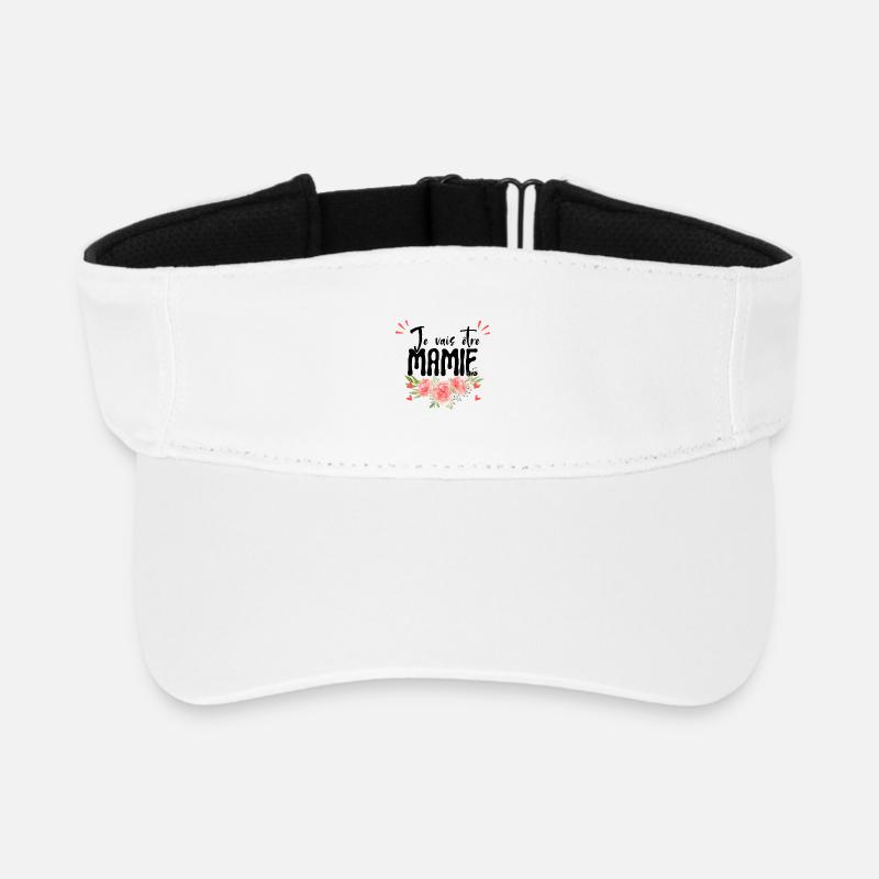 I'm going to be a granny – Pregnancy announcement - Recycled Sun Visor Cap - white