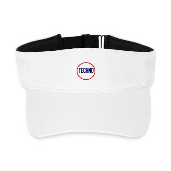 Techno Pulse Circle Logo - Recycled Sun Visor Cap - white - Front