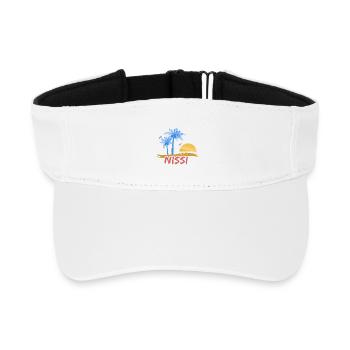 Vacances à Nissi - Visière de sport recyclée - blanc - Devant
