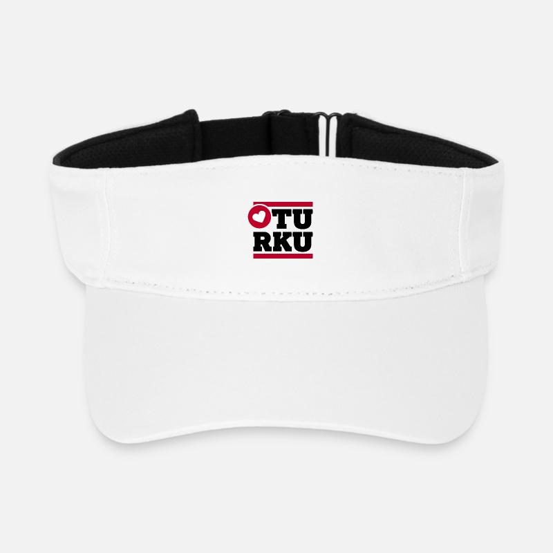 On a light background - Recycled Sun Visor Cap - white