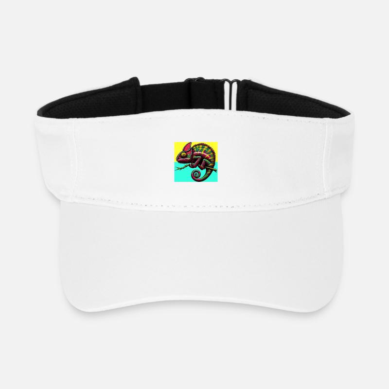 chameleon - Recycled Sun Visor Cap - white