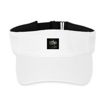 Echo Geometry Light Play - Recycled Sun Visor Cap - white - Front