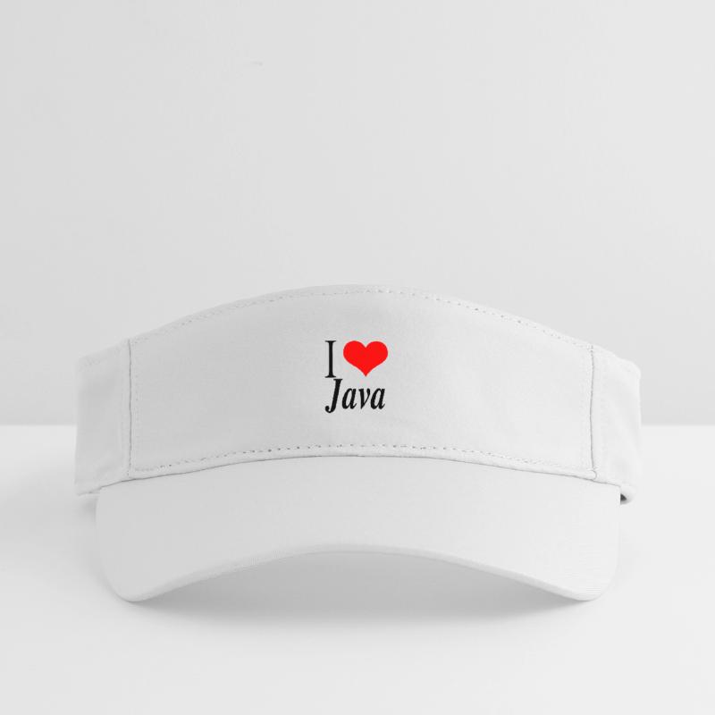 J'adore Java Visière de sport recyclée