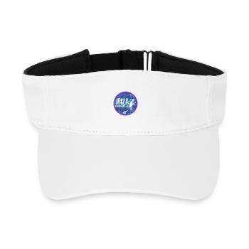 Ibiza Balearen Gecko Design - Recyceltes Visor Cap - Weiß - Vorne