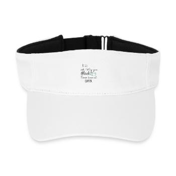Camping Happiness Tente Camping Camper Dire Cadeau - Visière de sport recyclée - blanc - Devant