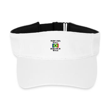 Brésil France Drapeau Brésilien Cadeau - Visière de sport recyclée - blanc - Devant