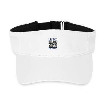 Charles Darwin Evolution textile Geschenkidee - Recyceltes Visor Cap - Weiß - Vorne