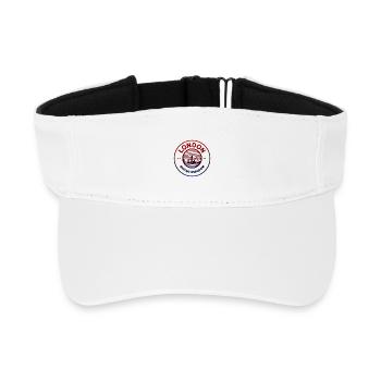 London United Kingdom - Recycled Sun Visor Cap - white - Front