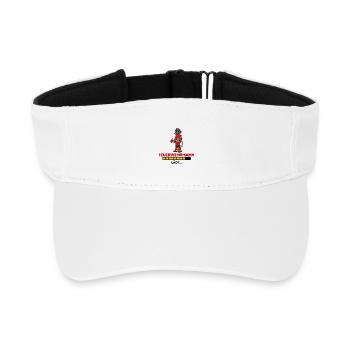 Feuerwehr Brandschutz Statement Feuerwehrmann - Recyceltes Visor Cap - Weiß - Vorne