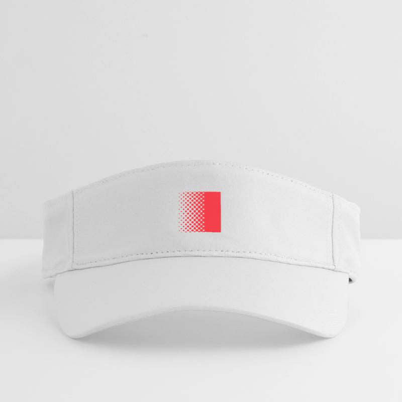Halftone Gradient Rotes Panel Recyceltes Visor Cap