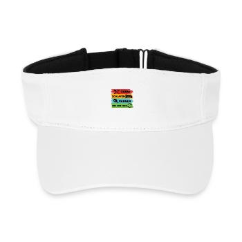 Sport Spieler Racket Padelspiel Padel Statement - Recyceltes Visor Cap - Weiß - Vorne
