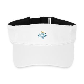 4. Children's birthday - FOUR - CROWN - BIRTHDAY - Recycled Sun Visor Cap - white - Front