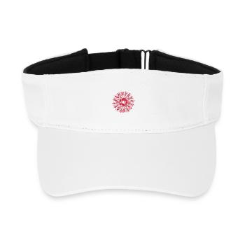 dotted shape gyroscopic pinwheel | Work of art - Recycled Sun Visor Cap - white - Front