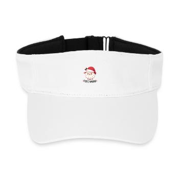 Fleece Navidad Sheep - Recycled Sun Visor Cap - white - Front