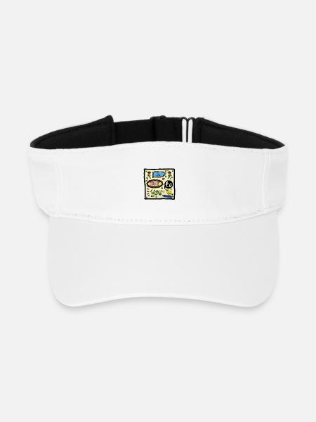 be true to you - PopArt - Motivation - Recycled Sun Visor Cap - white
