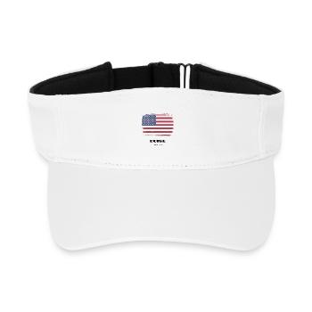 Boise, Idaho, USA - Recycled Sun Visor Cap - white - Front