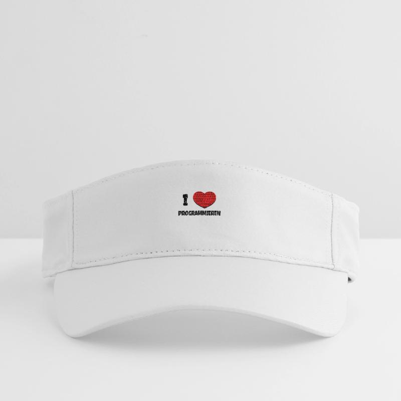 Developer Herz Webentwickler Statement Computer Recyceltes Visor Cap