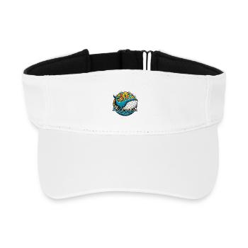 Wal - Recyceltes Visor Cap - Weiß - Vorne