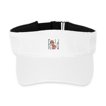 Feel Good - Recycled Sun Visor Cap - white - Front