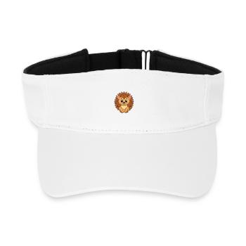 Igel Niedliche Maskottchen Zeichentrickfigur Kawaii - Recyceltes Visor Cap - Weiß - Vorne