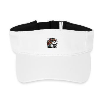 Igel - Recyceltes Visor Cap - Weiß - Vorne