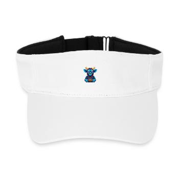 Bongo Bunte Kawaii Cartoon Figur Clipart - Recyceltes Visor Cap - Weiß - Vorne